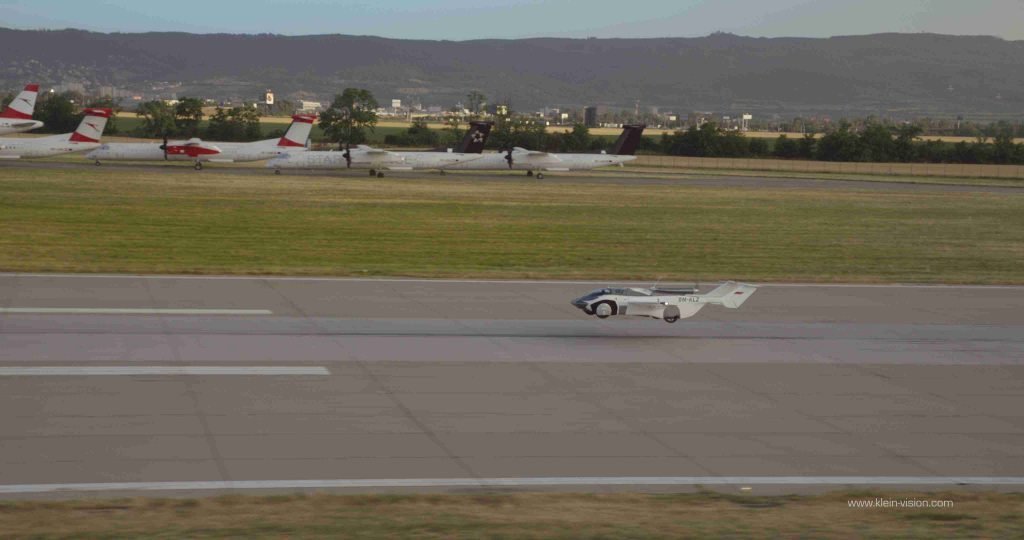 AirCar Landing on Runway